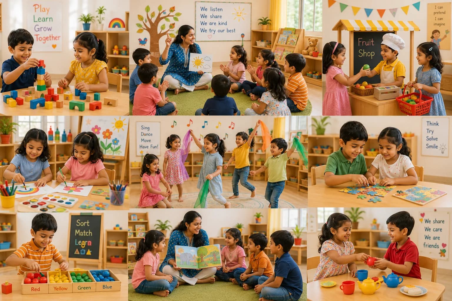 Parent guide about play-based preschool learning at Kaizen Preschool